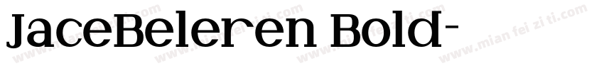 JaceBeleren Bold字体转换